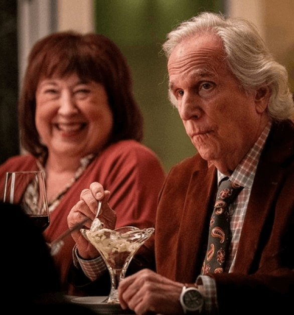 old man eating ice cream